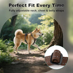 Plutus Pet Adjustable No Pull Dog Harness with Leather Accents, Heavy Duty Reflective Nylon Vest for Training, Hiking, Easy Walk Harness for Small, Medium, Large Dogs (Chocolate, L)