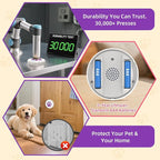 ChunHee Dog Door Bells - Dog Potty Training Bell with 28 Ringtones & Adjustable Volume (0-115dB) | Chew-Proof Dog Doorbells for Teach Puppies to Signal Go Outside, Easy Dog Training Bells for Door
