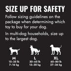 KONG - Extreme Goodie Bone Most Durable Natural Rubber Dog Bone for Power Chewers - Black - for Extra Large Dogs