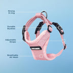 Voyager Step-in Pet Harness - All Weather Mesh, Adjustable Step in Harness for Cats and Dogs by Best Pet Supplies - Pink, XS