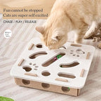 2026 New Cat Nail File Enrichment Box,Cat Scratch Puzzle Enrichment Box,Interactive Cats Toy with 3 Bell Balls for Indoor Cats Self Play,Encourages Hunting Instincts (C)