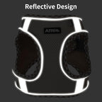 AIITLE XXS Dog Harness & Leash Set - Breathable Reflective No-Choke Small Dog Harness for Teacup Puppies, Indoor/Outdoor Use - Boston Terrier, Maltese, Chihuahua (Orange, XXS)