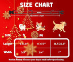 Tunkoo Dog Collar Christmas Shiny Plaid with Bow Tie, Rose Gold Metal Buckle Durable Adjustable Dog Collars - for Small Medium Large Festive Pets Collar, S