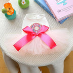 Furbabycare® Elegant Sweet Easter Puppy Dog Blingbling Princess Skirt Pet Dog Lace Cake Camisole Tutu Dress C-Doughnut X-Small