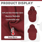 KOOLTAIL Dog Hoodie for Large Medium Small Dogs,Soft&Warm Pet Sweater with Leash Hole and Pocket Boy Girl,Puppy Fall Winter Jacket Clothes,French Pitbull Cold Weather Coat Sweatshirt,Deep Red S