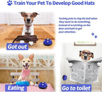 3 Pack Dog Doorbells, Pet Training Bells for Go Outside Potty Training and Communication Device Large Loud Dog Bell Cat Puppy Interactive Toys Adjustable Strap Door Bell (Dark Blue)