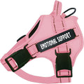 voopet Service Dog Harness, Emotional Support Pet Vest Harness, Reflective Breathable and Adjustable No-Pull ESA Dog Harness for Small Medium Large Dogs (with 4 PCS Removeable Tags)