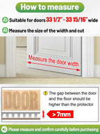 9.18Ft(L) Carpet Protector for Pets - Anti-Slip Cat Carpet Protector, Scratch Resistant Pets Scratch Stopper, Easy to Cut Floor Runner Under Doorway to Prevent Tearing