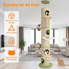 Generic Forest Large Cat Tree with Scratching Post Tall Cat Tree Tower Super Large Cat Tree Tower for Indoor Cats Adults