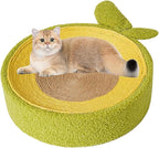 Fruit Cat Scratcher, Cat Fruit Scratcher, Fruit Shaped Cat Scratcher, Orange Round Cat Bed, Wear-Resistant Sisal Cat Supplies,to Meet The Cat's Nature of Grinding and Scratching (Avocado)