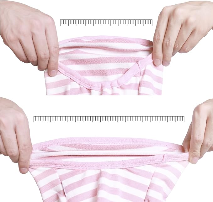 iChoue 3pcs French Bulldog Striped Shirts 100% Breathable Cotton Tank Tops Vests Clothes for Frenchie Dogs, Pink Purple Green Stripes, Large