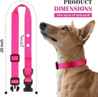 1 Inch Dog Shock Collar Replacement Strap with 2 Holes - Compatible with Most Brands of Ecollar Dog Fences and Training Collars, Pink