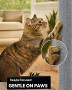 Trimmable Self-Adhesive Cat Scratch Mat, DIY Climb Scratcher for Cat Tower, Couch, and Furniture Protector, Replacement Pads (Grey, 23.6''x11.8'', 3-Pack)