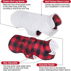 KYEESE Dog Coat Soft Pet Coat with Leash Hole Windproof Dogs Jacket with Fleece Lined Warm Pets Clothes for Cold Weather Thick Pet Winter Puffer Coat with Pocket Waterproof Dog Coats for Large Dogs