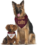 Pets First NBA Dog Bandana - Cleveland Cavaliers Reversible Pet Bandana. 2 Sided Home & Away Sports Bandana with a PREMIUM Embroidery TEAM Logo, Small/Medium