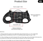 Dog Lift Harness Dog Carrier Dog VES Harness Adjustable Dog Leash with Small Puppy Treat Bag（Black,XS）