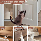 Cat Scratch Furniture Protector - 4.9"x500" Couch Protector from Cat Claws with 50 Pins, Clear Anti Scratch Furniture Protector Cat Couch Protector for Furniture、Door、Wall