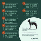 Kuoser Dog Coat Small, Cold Weather Reflective Waterproof Dogs Jacket with Warm Fleece Lining, Turtleneck Dog Winter Coat with Zipper, Doggy Snow Jacket Pet Coats for Small Medium Large Dogs, Blue S
