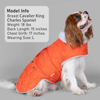 KYEESE Dog Coat Windproof Dog Coats for Small Dogs Thick Pets Clothes with Pocket Waterproof Dogs Jacket with Fleece Lined Warm Pet Winter Puffer Coat with Leash Hole Soft Pet Sweater for Cold Weather