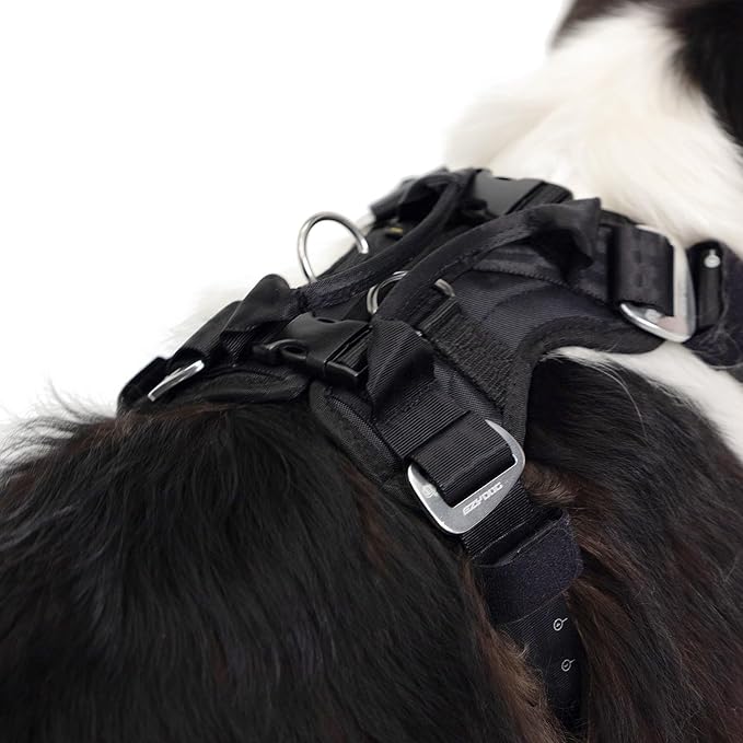 Ezydog Drive Dog Car Harness – Crash Tested and Certified (US-FMVSS 213) Dog Seat Belt Harness for Safe Travel, Adjustable with Padded Comfort (Medium)