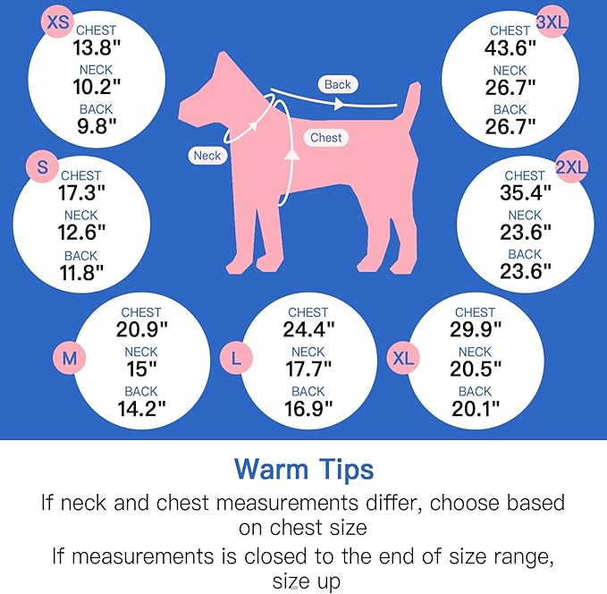 XXX-Large Dog Coat with Reflective Harness 2 in 1 for Dog Walking | Winter Turtleneck Windproof Coat for Large Dogs,Snowsuit with Sleeves Protect Joints,Cold-Weather Clothing(Light Pink)