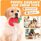 Dog Squeaky Toys 8 Pack, Puppy Plush Squeaky Toys for Medium Small Dogs, Cute Pet Toys Stuffed Puppy Chew Toys for Teething, Interactive Toys Set for Puppy Supplies