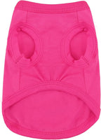 Expressive Cotton Dog Apparel: Soft, Lightweight Puppy Shirt Vest for Small and Medium Dogs, Featuring The Playful 'Cute but Psycho' Slogan Print Rose Red XX-Small