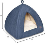 Pet Tent-Soft Bed for Dog and Cat by Best Pet Supplies - Navy, 19" x 19" x H:19"