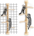Cat Tree with Toy, Cat Tower for Indoor Cats, 76.8 inch Cat House with Padded Plush Perch, Cozy Hammock and Sisal Scratching Posts, Funny Toys Kittens Pet Play House 1 Set