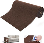 Uranshin Trimmable Cat Scratch Mat pad Self-Adhesive Cat Scratching Post Carpet Covered 78.7"x15.8" Cat Tree Shelves Replacement Parts cat Furniture Protector for Couch Wall (Brown)