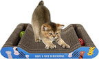 Cat Scratcher Cardboard | Reversible Corrugated Scratch Pad | Eco-Friendly | Durable | for Indoor Cats | Includes Catnip