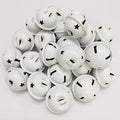50 Pieces Small Bells for Crafts, 1 Inch Jingle Bells Little Bells for Crafting Dog Training Doorbell Cat Collar Christmas Tree Wedding Decorations (White)