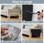 Cat Scratch Mat 78.7"x15.8",Replacement Cat Scratching Post or Cat Scratch Pad,DIY Cat Tree Shelf,Decoration Cat Tower,Protector Couch Furniture or Wall (Black)