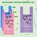 Poop Bags for Dogs, 300 Count Extra Wide Easy Tie Dog Poop Bags with Handles, Extra Thick Leak Proof Pet Waste Bag for Puppy Walking and Cat Litters