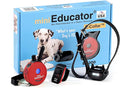 E-Collar ET-300-1/2 Mile Waterproof Remote Dog Training Collar Includes Premium Finger Clicker Trainer, 100 Programmable Levels + Vibration + Light + Sound, Red
