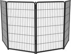 FXW Homeplus Unleashed Indoor Dog Playpen - Stress-Free and Safe Play, Heavy Duty 45 Inch 4 Panels Dog Pen for Large Dogs, Black│Patented
