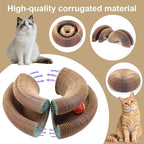 2 Pack Kitty Cat Toy, Cat Scratchers for Indoor Cats, Magic Organ Foldable Cardboard Cat Scratcher, Cat Toy Interactive Relieve Boredom and Exercise Brown