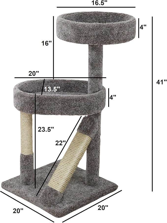 New Cat Condos 41" Cat Scratching Tree
