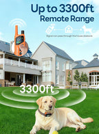 Dog Shock Collar - 3300FT Dog Training Collar with Remote, IPX7 Waterproof Electric Dog Collar with 4 Training Modes, Security Lock, Rechargeable E-Collar for Small Medium Large Dogs (Orange)
