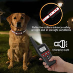 Dog Shock Collar 3280FT Dog Training Collar with Remote IPX7 Waterproof Electric Dog Collar with 4 Training Modes Beep Vibration Static Electricity Flashlight for Small Medium Large Dog