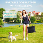 Portable Foldable Pet Playpen Collapsible Crates Kennel Playpen for Dog cat and Rabbit &Travel playpen Outdoor or Indoor (Large（35.4" L x 27.6" W x 23.6" H）, Green)