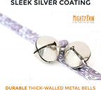Mighty Paw Designer Dog Doorbell - Tinkle Bell 2.0 - Potty Training Aid - Doggy Bell for Housetraining - Stormy Grey Paisley