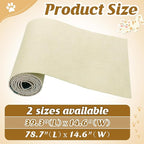 39.3''x14.6'' Trimmable Cat Scratch Furniture Protector - Climbing Self-Adhesive Cat Scratching Pad Mat, Couch Protector from Claws for Scratch Post Cat Tree Shelves Wall, Beige