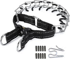 Adjustable Dog Collar with Comfortable Rubber Tip and Quick Release Buckle for Small Medium Large Dogs (Small, Black)
