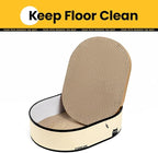 Cat Scratcher Box with 4 Cat Scratching Board Reversible Cat Scratch Pad, Heavy Duty Corrugated Cardboard Cat Bed Lounger Cat Scratchers for Indoor Cats, Protects Furniture,Kittens Gifts-Large