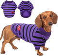 Dog Shirts for Medium Dogs, Striped T-Shirts Dog Vest Pet Apparel Tee Shirts Spring Summer Suitable for Small and Medium Large Pets French Bulldog Bichon, Violet M
