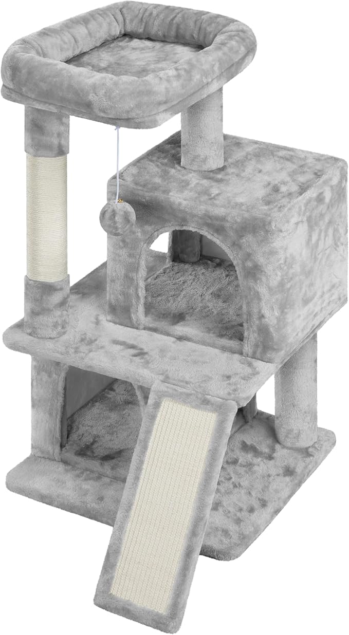 Topeakmart 36in Cat Tree Kittens House Condos for Cat Activity Center Play House