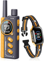 Smart 2-in-1 Bark and Shock Collar for Dogs - AI Anti-Misoperation, 3300FT Remote Training Collar, IPX7 Waterproof, 4 Modes (Tone, Vibration, Safe Shock, Auto Anti-Bark) for Dogs