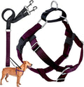 2 Hounds Design Freedom No Pull Dog Harness, Adjustable Harness and Leash Set, Easy Walking & Comfortable Control, Fits Small, Medium & Large Dogs, Solid Colors, Made in USA, 1" XL, Burgundy