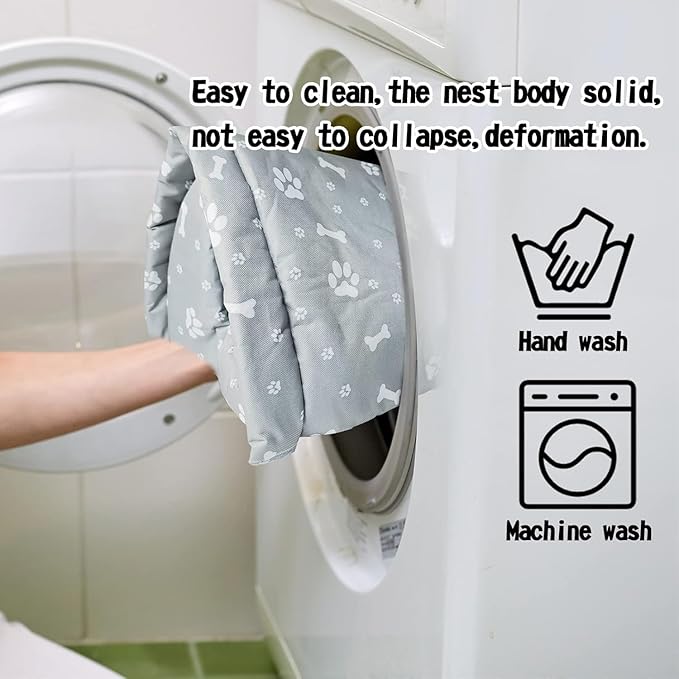 Hamiledyi Bunny Cave Bed Small Animal Warm Nest Habitats Guinea Pig Hideouts Stray Cats Shelter Cage Accessories for Hamster Cats Rat Mice Chinchilla Flying Squirrel (Grey)